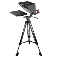 Desview 19 "Interview Conference Video Recording Invite Buckled Magnetic Sunhood Teleprompter for DSLR Tablet Phone Shooting
