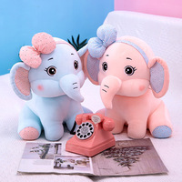 Phim Hoạt Hình Mới Dễ Thương Nhồi Bông Voi Búp Bê Anime Đồ Chơi Sang Trọng Động Vật Máy Búp Bê Voi Đồ Chơi Sang Trọng
