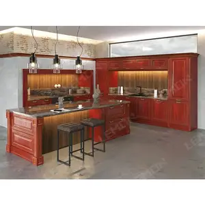 橱柜木制品美式高品质定制新款二手智能全套模块化厨房现代橱柜