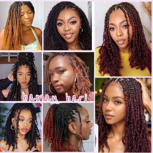 ANNA 4CW 99J 100% Cheveux Humains Afro Kinky Bulk <span class=keywords><strong>Hair</strong></span> 50g Extensions de Cheveux pour <span class=keywords><strong>Femme</strong></span> - Product Image 6