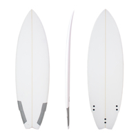 Planche de surf de haute qualité OEM en mousse PU et fibre de verre, planche courte pour le surf et les jeux aquatiques