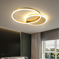 JYLIGHTING Nouveau design de plafonnier en forme d'anneau, lustre décoratif, chambre à coucher, hôtel moderne, cercle, salon, plafonniers LED
