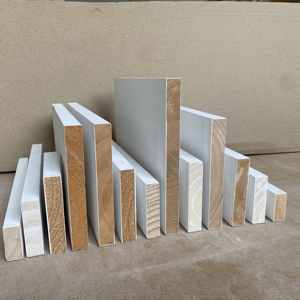 <b>White</b> Primed Radiata Pine Edge Glued Trim <b>Board</b> S3S Durable Eco-Friendly Customizable Size <b>for</b> Hotel & Hospital Applications - Product Image 1