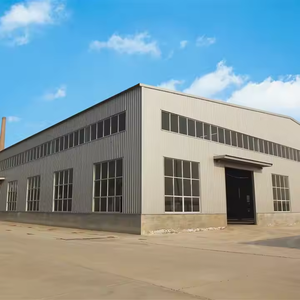Structure d'atelier en acier préfabriqué hangar de stockage entrepôt en acier préfabriqué à grande portée construction immobilière - Product Image 1