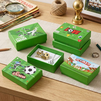 Elegante Caja de Regalo de Dos Piezas con Logotipo Personalizado, Tapa y Base de Papel, para la Copa Mundial de Fútbol 2026, Recuerdo para Aficionados