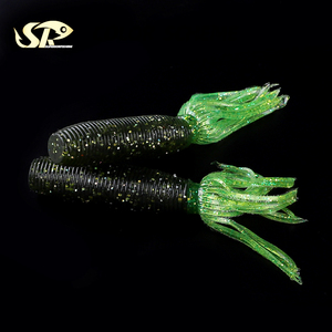 SUPERIORFISHING soft bait with skirt tail 100mm 10g Plastic Soft Artificial Bait Soft PVC Fishing Lure CY037