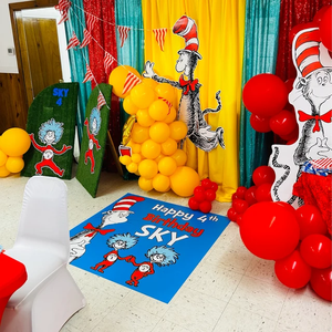 Décoration personnalisée pour événements : Autocollant mural, Bannière d'anniversaire sur mesure, Panneaux de fond et de répétition pour fêtes - Product Image 4