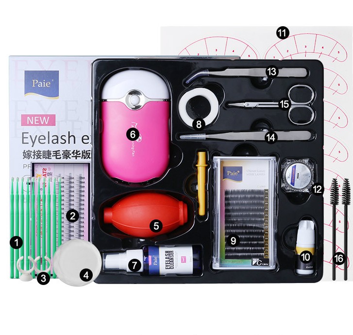 Оптовая продажа с завода, набор инструментов для упражнений по наращиванию ресниц 11-12-14-19-30 шт./набор инструментов для макияжа и наращивания ресниц