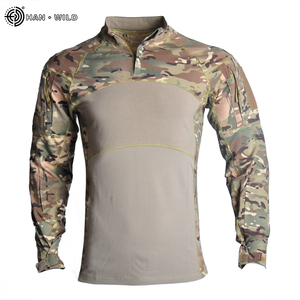 HAN selvaggio mimetico <span class=keywords><strong>t</strong></span>-<span class=keywords><strong>Shirt</strong></span> nuovo stile tuta mimetica rana abbigliamento <span class=keywords><strong>Trekking</strong></span> uniforme pantaloni camicia Set completo - Product Image 6
