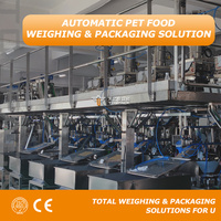 Machine d'emballage automatique pour granulés et aliments pour animaux de compagnie avec pesage linéaire, remplissage et scellage de sachets préformés