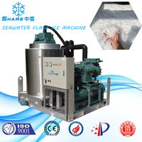ZXshare 1T5T10T20T30T Machine à glace en flocons d'eau de mer avec boîtier en acier inoxydable, refroidissement par air, pour l'industrie maritime