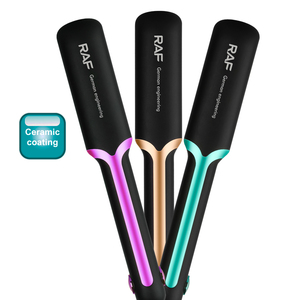 Lisseur à cheveux professionnel en aluminium électrique PTC avec lumière LED, utilisation à sec et humide, cordon rotatif à 360° - Product Image 1
