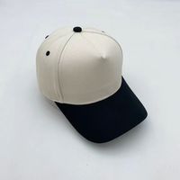 Gorra de Béisbol de Algodón de Dos Tonos con Bordado Personalizado, 6 Paneles, Visera en Contraste, Estilo Dad Hat