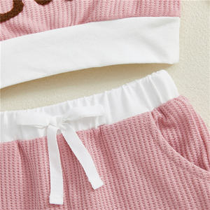 Conjuntos a juego para Hermanas, Otoño, recién nacido, niñas, manga larga, flor 3D, sudadera, pantalones, 2 uds., conjunto de otoño para niñas pequeñas - Product Image 6