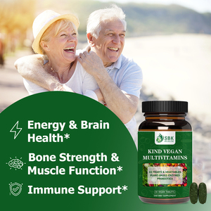 Private Label Kind Vegan Multivitamins Tablets with Riboflavin Energy Brain Health Bone Strength Muscle Function Tablets - Product Image 5