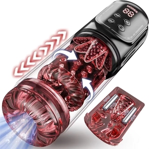 Masturbador Masculino Premium Ecológico de TPE con Funciones de Empuje, Succión y Vibración, Resistente al Agua IPX5 para Mayor Placer - Product Image 4