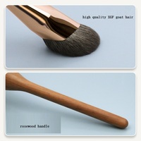 Pinceau de contour de qualité supérieure, grande et petite taille, poils de chèvre naturels, manche en bois de rose, pour maquillage professionnel