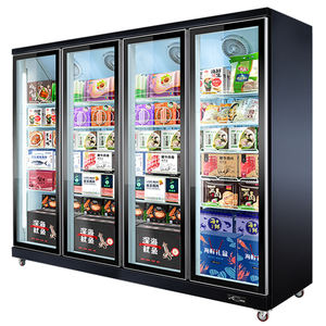 Congelador Vertical de Exhibición para Tiendas Minoristas y Supermercados, con 4 Puertas - Product Image 1