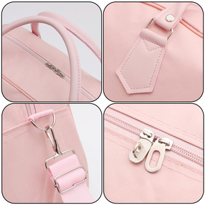 Nuevo diseño de mujer Fitness Sports Gym Bag Moda Ocio Nylon Weekender Duff con cierre de cremallera Bolso de equipaje de un hombro - Product Image 5