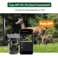 Caméra de chasse solaire 4G LTE Zecre PH970Y CMOS 4MP, vidéo 1440P, vision nocturne sans flash 65 pieds, étanche IP66, pour la faune, compatible SD Tuya