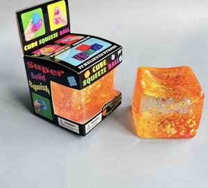 Puzzle en cube de maltose scintillant Aurora transfrontalier, bloc de glace TPR de décompression, jouet à pétrir musical en maltose - Product Image 6