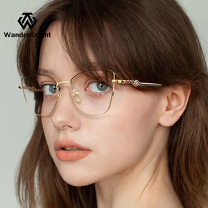 <span class=keywords><strong>2025</strong></span> Cat Eye kính mắt dành cho phụ nữ cổ điển chống ánh sáng màu xanh khung kính thiết kế đặc biệt linh hoạt bản lề khung quang học - Product Image 4