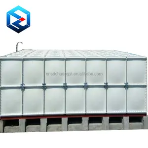Tanque de almacenamiento de agua Seccional de lucha contra incendios combinado con panel FRP GRP SMC con tamaño 10x5x2
