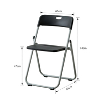 Chaise pliante portable confortable et imperméable en plastique blanc pour extérieur, bureau, jardin, mariage, fête, hôtel, événements scolaires