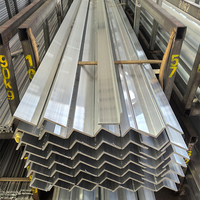 Profilé d'extrusion en aluminium 6063 en forme de L pour portes, services de cintrage et de découpe, revêtement poudré argenté, longueur personnalisée, vente en gros