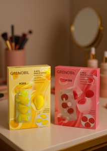 Grenobil Makeup Sponge Set 3 Pcs H356 Washable Beauty Tool - Product Image 2