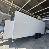 Camion de restauration commercial, remorque alimentaire entièrement équipée en acier inoxydable pour la vente, idéale pour la restauration rapide, les pizzas, le barbecue et les glaces