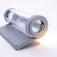 Rideau de porte magnétique en PVC transparent, auto-fermant, flexible, en plastique, 1,5 mm, pour entrée d'entrepôt