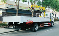 Grue de levage montée sur camion Isuzu 5 tonnes à bras droit de bonne qualité pour la construction SQS125 Grue de levage Camion Isuzu à vendre
