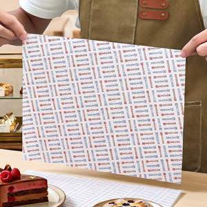 Food Grade PE Single-Sided Grease Proof <b>Biodegradable</b> Eco-Friendly Kraft <b>Paper</b> Liners Custom Printed Bakery Fast Food Tray - Product Image 4
