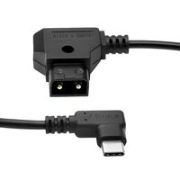 Câble d'alimentation Alvin's Cables D-Tap vers USB-C pour moniteur, angle droit, Type-C PD, conducteur en cuivre, isolation en PVC