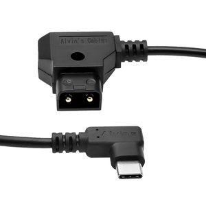 สายเคเบิล Alvin's Cables แบบ D-Tap เป็น USB-C สำหรับจ่ายไฟให้จอภาพ หัวงอ 90 องศา ชนิด Type-C PD ตัวนำทองแดง ฉนวน PVC - Product Image 3