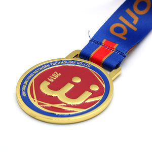 <span class=keywords><strong>Lot</strong></span> de médaillon de course virtuel, médaillon vierge, de haute qualité, avec ruban, fourniture chinoise, bon marché - Product Image 1