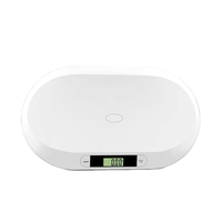 Báscula Digital para Bebés de Alta Precisión, Antideslizante, 20 kg, con Pantalla Digital ABS, Apagado Automático y Función de Tara