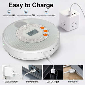 Reproductor de CD Portátil de Alta Calidad con Radio FM y Soporte USB, para Aprendizaje de Idiomas y Uso Doméstico, Reproductor de Audio de Disco Compacto - Product Image 3