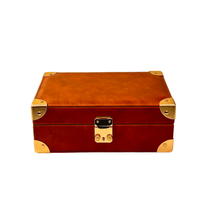 Boîte de rangement de luxe en cuir pour montres et bijoux - Verrouillable, couleur/taille personnalisable, logo client, fabriqué en Chine et au Guatemala