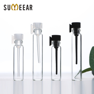 1ml 2ml 3ml 앰버 투명 미니 에센셜 오일 향수 샘플 병 빈 유리병 스크류 캡 스크린 인쇄 리드 디퓨저 - Product Image 1