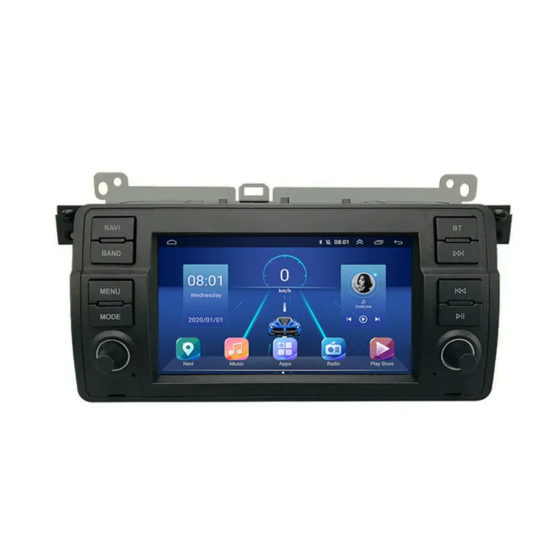 360 카메라 7 인치 8 + 128GB 무선 Carplay 안드로이드 자동 안드로이드 12 자동차 GPS 라디오 플레이어 BMW E46 DSP 없음 dvd