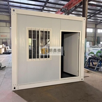 Maison conteneur préfabriquée à structure en acier, facile à installer, bureau mobile, salle de réunion pour chantier de construction