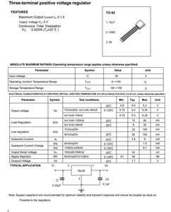 78L05 78L05-TB en cinta <span class=keywords><strong>7805</strong></span> TO-92 5V Regulador de Voltaje Positivo de tres terminales - Product Image 3
