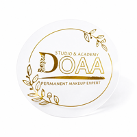 Autocollant en vinyle transparent personnalisé avec logo, adhésif imperméable en rouleau, pour emballage cosmétique de luxe, fruits, maïs, cadeaux, avec perforation