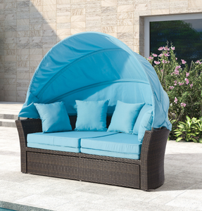 <span class=keywords><strong>Auvent</strong></span> Rotin En Osier Meubles <span class=keywords><strong>De</strong></span> Patio rond Orientable tissé Soleil salon <span class=keywords><strong>lit</strong></span> - Product Image 4