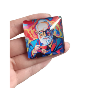 Aimant de réfrigérateur magnétique personnalisé en verre cristal 3D, design rectangulaire, style Art Déco, avec nom de ville ou de pays, conçu sur mesure pour promotion - Product Image 2