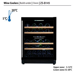 Wine Cellar Refrigerated 49 Bottles Cooler 129L Dual Zone Compressor for Household & Hotel Use Wine Fridge for Sale - Product Image 5
