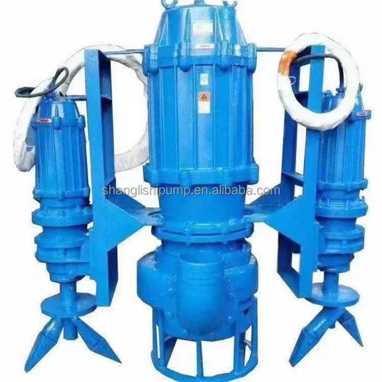 submersible sand sludge pump used in dredging project of river, stream, lake