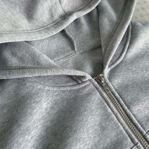 Sweat à capuche court à fermeture éclair pour femme Sweat à capuche à manches longues couleur unie - Product Image 6